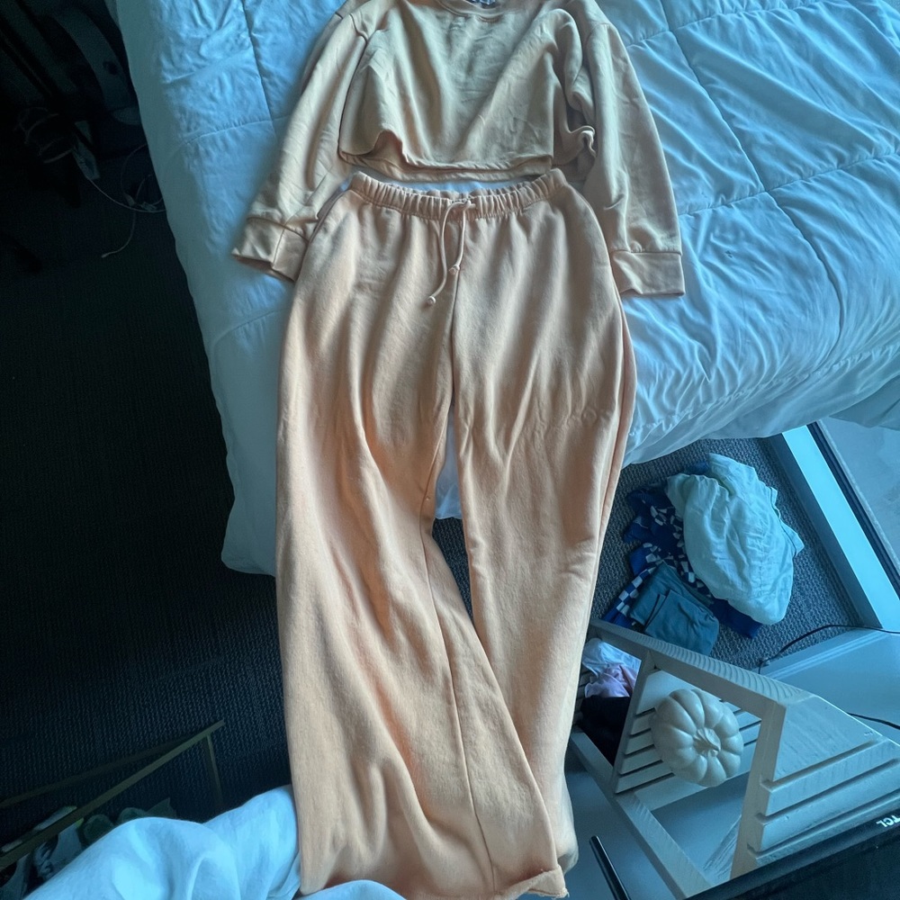 Orange Zara sweat set